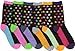Sakkas Women's Fun Colorful Design Poly Blend Crew Socks Assorted 6-Pack
