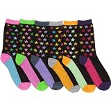 Sakkas Women's Fun Colorful Design Poly Blend Crew Socks Assorted 6-Pack
