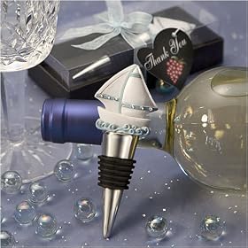 Sailboat Wine Bottle Stopper Favors (Set of 15) - Wedding Favors