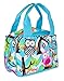 N Gil Grey Chevron Owls Insulated Lunch Bags