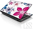LSS 15 15.6 inch Laptop Notebook Skin Sticker Cover Art Decal Fits 13.3" 14" 15.6" 16" HP Dell Lenovo Apple Asus Acer Compaq (Free 2 Wrist Pad Included) Spring Flower Leaves