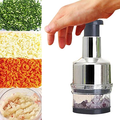 Wow Stainless Fruit Salad Vegetable Onion Hand Chopper Slicer Cutter Kitchen