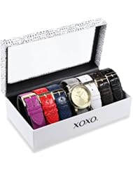 XOXO Womens XO9027 Seven Color Snake Interchangeable Strap Set Watch