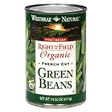 Westbrae Natural Vegetarian Organic Green Beans, French Cut, 14.5 Ounce Cans (Pack of 12)