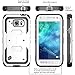 Galaxy S6 Active Case, [Heave Duty] **Slim Protection** i-Blason Armorbox [Dual Layer] Hybrid Full-body Protective Case with Front Cover and Built-in Screen Protector / Impact Resistant Bumpers Cover for Samsung Galaxy S6 Active 2015 Release **Does Not Fit Regular Galaxy S6** (White)