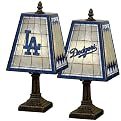 Los Angeles Dodgers Art Glass Table Lamp