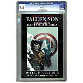 Civil War Fallen Son: The Death of Captain America - Wolverine #1 Leinil Yu Cover CGC 9.8