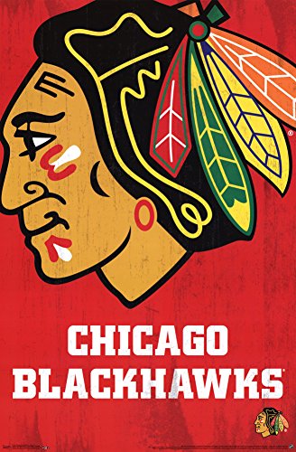 Chicago Blackhawks Logo Poster 22 x 34in
