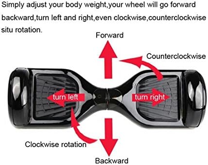 Deluxe Hovertrac Scooter by DreadXBoards USA with Carry-Bag & 2 Chargers (Black 10" Wheels)