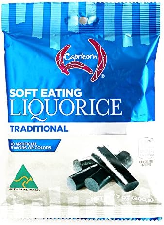 Capricorn Black Licorice 7 oz each (2 Items Per Order)