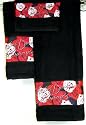 Harley Davidson Towel Set - Black Rose