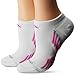 adidas Women's Climacool X III No Show Socks (2 Pack), White/Mono Pink/Light Onyx, One Size