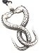 Baiser Serpent et Dragon -- Collier avec pendentif en étain