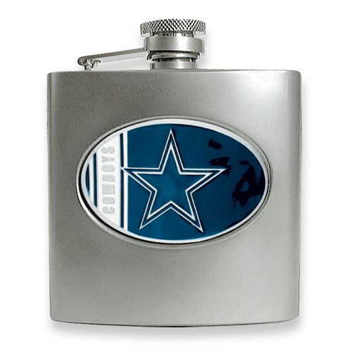 Dallas Cowboys Stainless Steel Hip Flask
