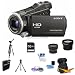 Sony HDR-CX700V High Definition Handycam Camcorder (Black) ULTIMATE BUNDLE including Wide Angle Lens, High Capacity Spare Battery, Telephoto Lens, Full Sized and Mini Tripod, 16GB Card, Digpro Carrying Case and MORE!