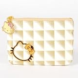 Hello Kitty Rhinestones Coin Purse Key Holder Gold