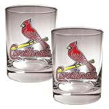 St. Louis Cardinals 2pc Rocks Glass Set - Primary Logo MLB Baseball