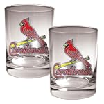 SAVE $2.00 - St Louis Cardinals 2-Piece Rocks Glass Set (Primary Logo) $22.95