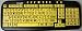 New and Improved: Large Print Computer USB Keyboard For Better Visual Assistance - Yellow and Black
