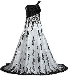 One Shoulder Lace Applique Satin/Tulle 2016  Dress