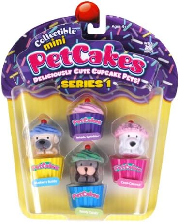 Well Made Toys PetCakes Collectible Minis - Series 1 - 4 Pieces In Blister Pack