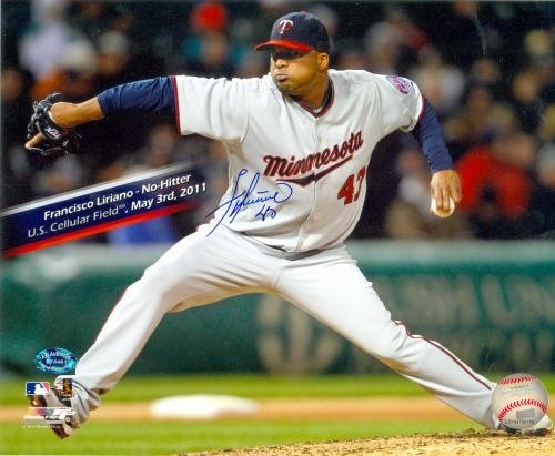 Francisco Liriano Autographed/Hand Signed 8x10 Photo (Minnesota Twins) NO HITTER Image 2