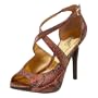 Carlos by Carlos Santana Women's Believe 2 Open-Toe Pump,Gold Multi,8.5 M US