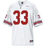 Nike Ohio State Buckeyes #33 White Twilled Football Jersey