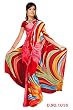 Gangika Georgette Printed Casual Saree Sari Bellydance fabric