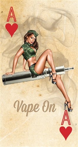 JWraps Pin Up Vape Girl Custom Designed E-Cigarette Protective Vinyl Skin Wrap for Pioneer4you IPV3 150 WATT MOD Vaporizer