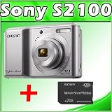 Sony DSC-S2100 12.1MP Digital Camera w/ 3x Optical Zoom, 3.0 inch LCD (Silver) + Sony 2GB Memory Stick PRO Duo