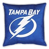 Best Quality Sidelines Pillow - Tampa Bay Lightning NHL /Color Bright Blue Size 18 X 18
