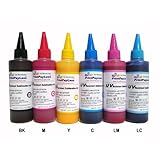 PrintPayLess® Brand Anti-UV Sublimation Ink for EPSON Stylus Photo 1400 InkJet printers / Heat Transfer Printing- - 600 ml - Black, Light Cyan, Cyan, Light Magenta, Magenta & Yellow