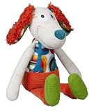 Peace & Love Happy Farm Rattle Plush Toy, Antoine the Dog