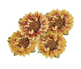 Clay Art Tuscan Sunflower Dip Bowls, Set of 4