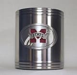 Mississippi State Bulldogs Stainless Steel & Pewter Can Cooler