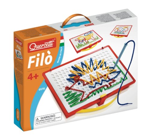 Quercetti 0570 - F&auml;del Spiel Filo, inklusiv e Vorlagenbuch, F&auml;delschn&uuml;ren und Aufbewahrung Preisvergleich