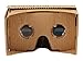 Google Cardboard kit, 45mm Focal Length Virtual Reality Headset - With Free NFC Tag & Headstrap (Brown)