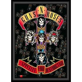 Posters: Guns N' Roses Poster 3D (encadr�) - Appetite For Destruction, Poster 3D Encadr� (70 x 50 cm)