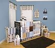 PREP SCHOOL BLUE-4 PC CRIB SET - BABY BEDDING SETS