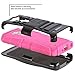 LG G3 Vigor Case, SGM (TM) Shell Holster Hybrid Defender Combo Case with Kickstand & Belt Clip For LG G3 Vigor (Hot Pink + Black)