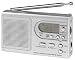 SuperSonic SC-1100 Silver Digital AM FM Portable Mini Pocket Radio