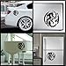 Dragon Yin Yang Tribal Sticker Laptop Window Car Truck Decal | Black | 5.5