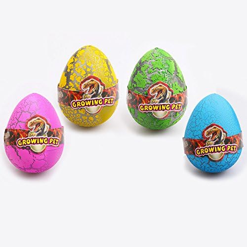 YELLOW PINK BLUE GREEN Hatchables Toy Water Hatching Dinosaur Egg Expansion Toy Eggs Puzzle Toys For Children Deformation 4 Pcs/Set