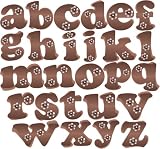 A Brown Flower Alphabet Letter Name Wall Sticker baby nursery girls room decoration