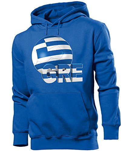 FUSSBALL – FANARTIKEL – Griechenland FAN HOODIE 5135(HKP-B) Gr. M