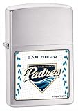 Zippo San Diego Padres Brushed Chrome Lighter