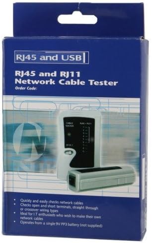 Komingo Rj45 Rj11 2-in-1 Network and Phone Cable Tester