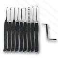 Goso Einsteiger-Dietrich-Set (9 Picks + Vorspanner) Bundle mit Charmate Pocket-Card