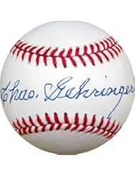 Collectibles: Chas. Gehringer Autographed Baseball - Autographed Baseballs - Hollywood Collectibles